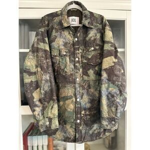 BDG urban Outfitters MENS Rip­stop‎ Filled Shirt Camo Jack­et Size Large